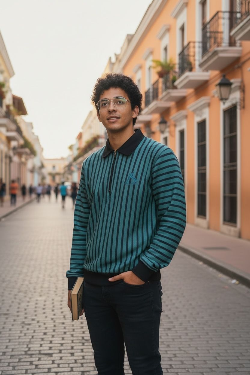 MENs STylish  Striped POLO Sweatshirt-Trendy casual Wear