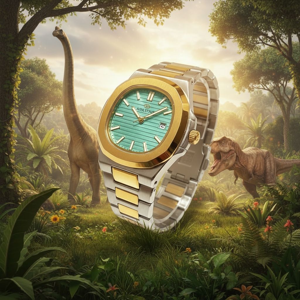 Aura Style Green Dial Premium Watch